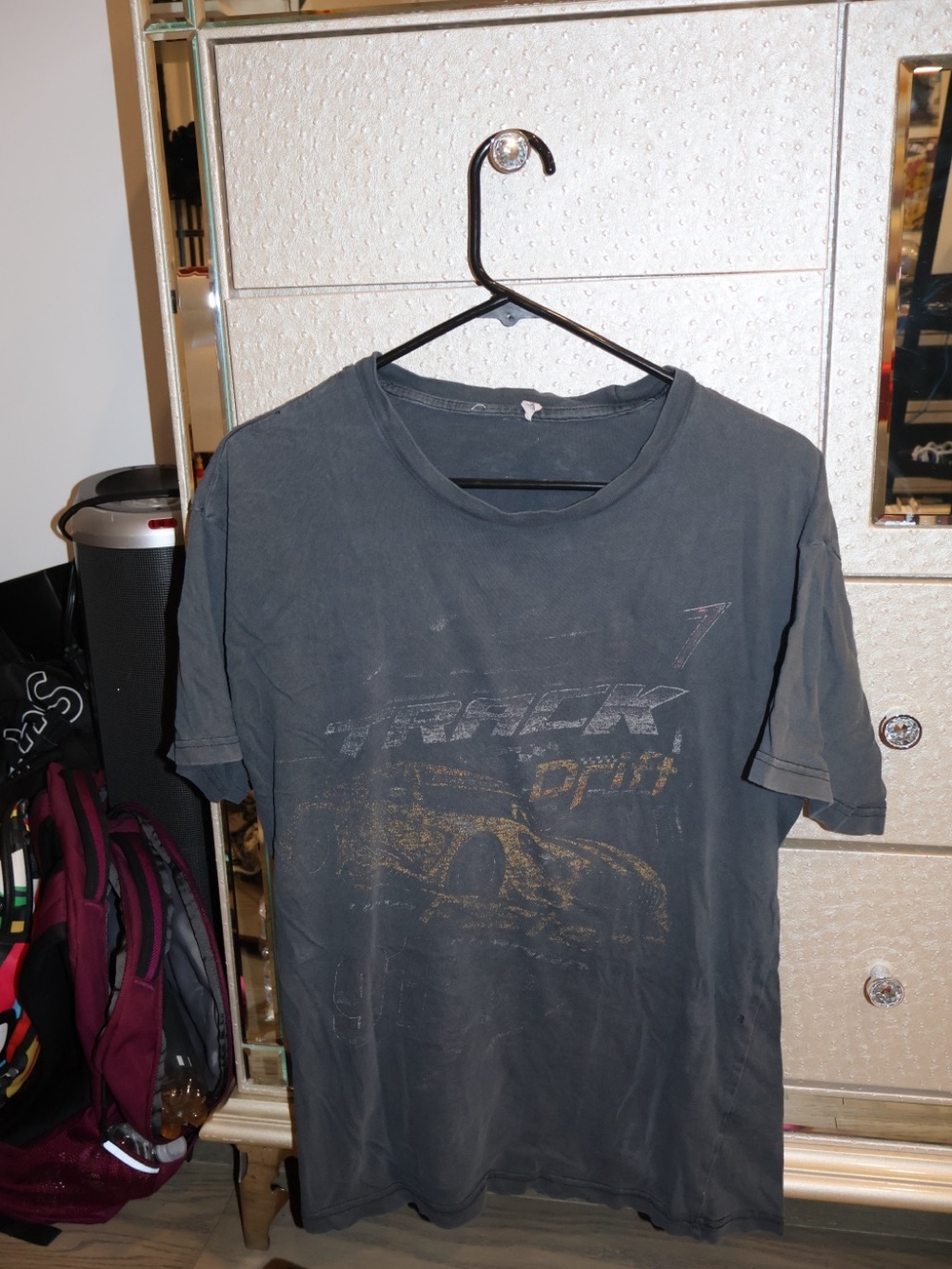Garage Black Washed Short-Sleeve Graphic Tee